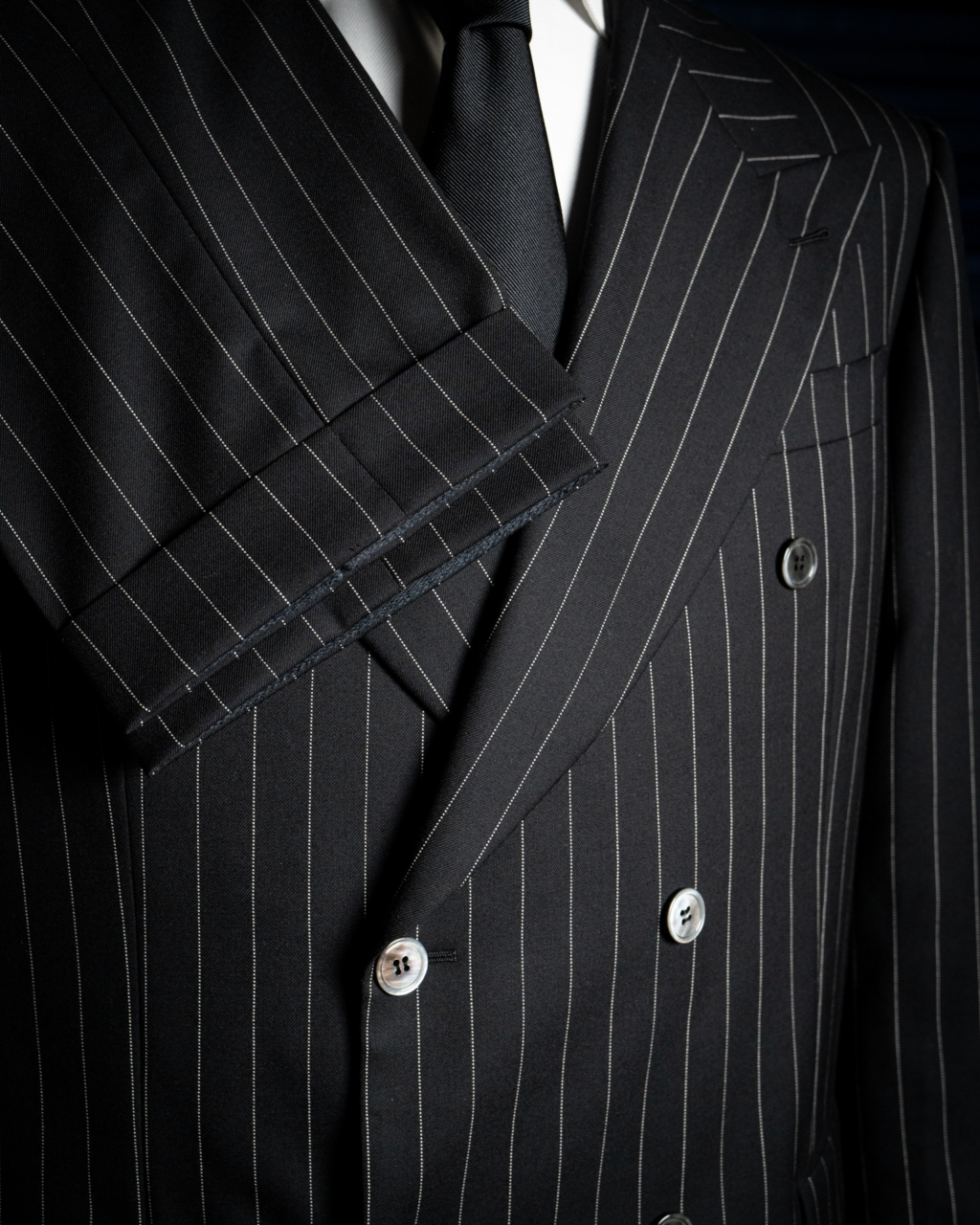 Abito Canova Gessato Grigio Scuro