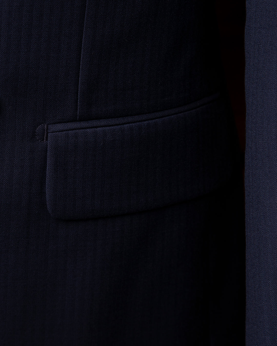 Perugino Herringbone Blue Suit