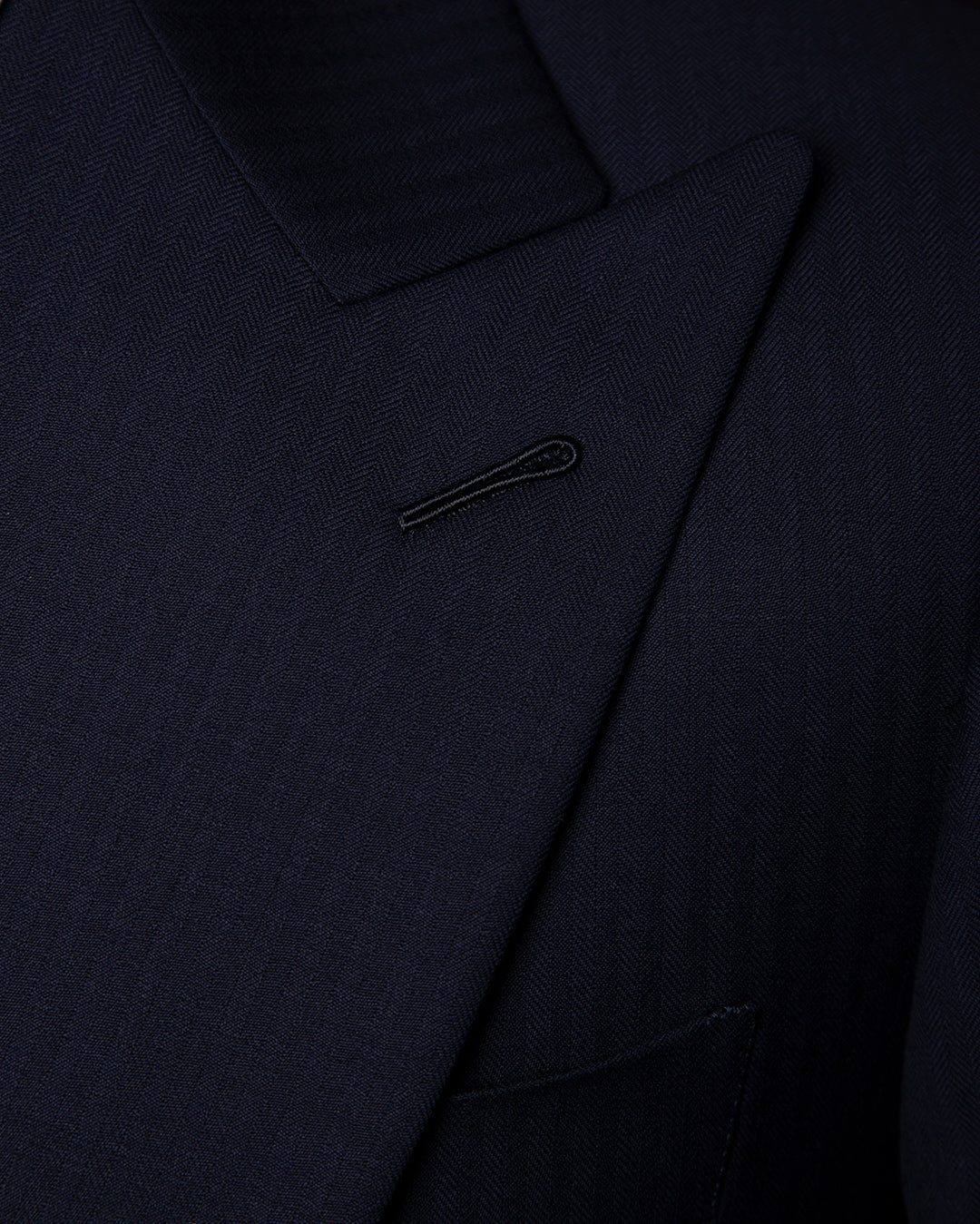 Perugino Herringbone Blue Suit
