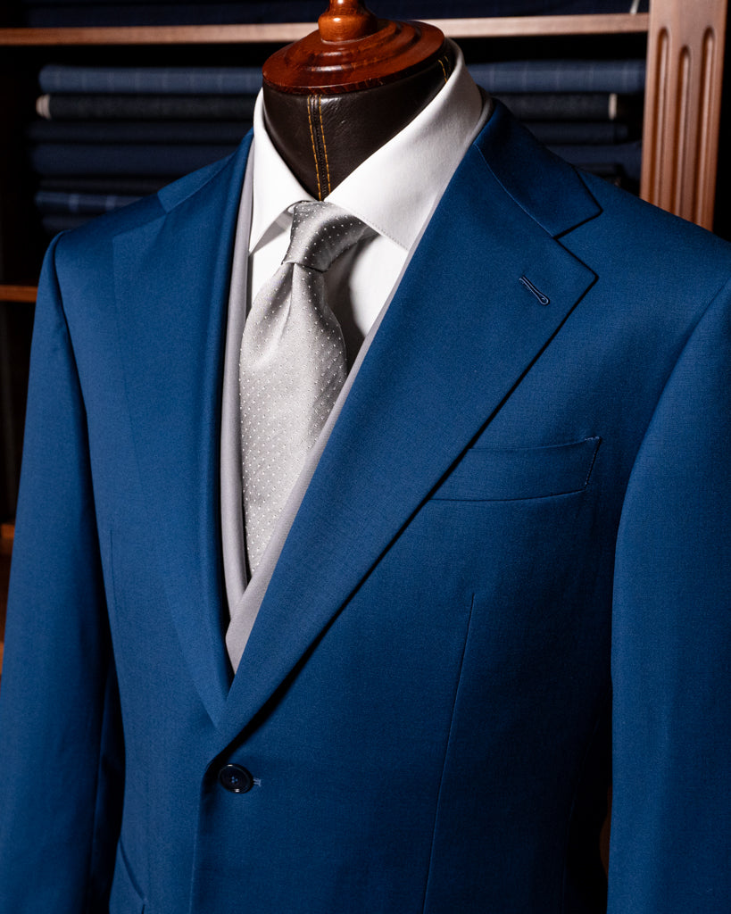 Giotto Blue Avio suit with Vest