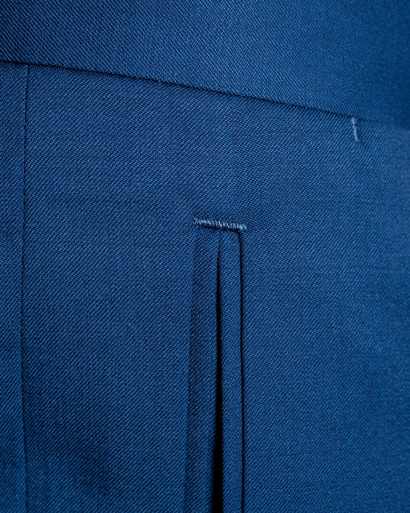 Abito Giotto Blu Avio con Gilet