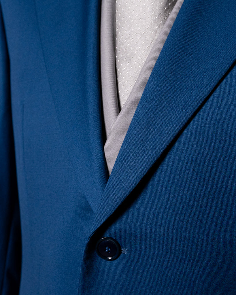 Abito Giotto Blu Avio con Gilet