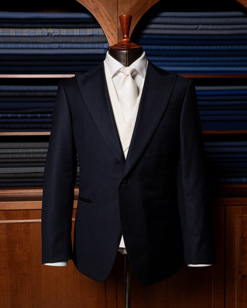 Dark Blue Modern Suit with Vest