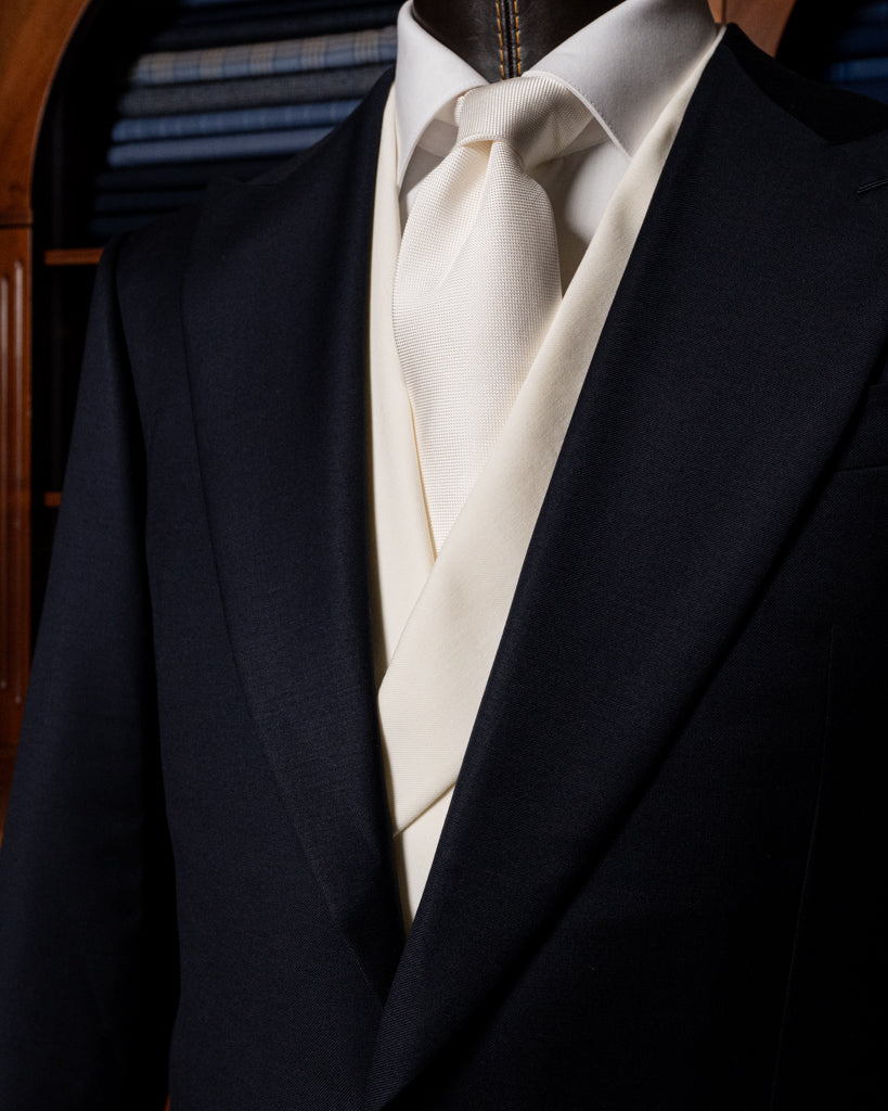 Dark Blue Modern Suit with Vest