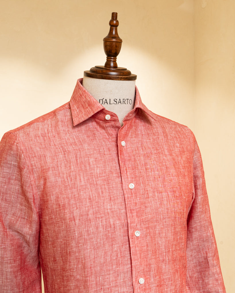 Camicia Bellini Rossa in Lino