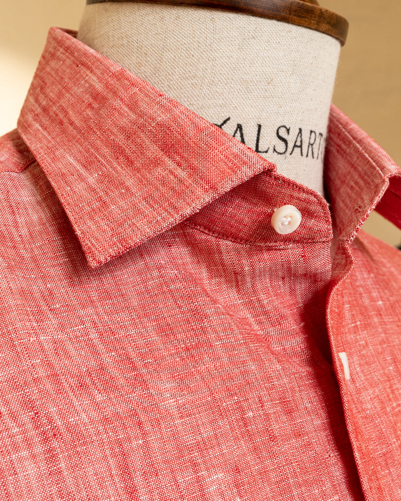 Camicia Bellini Rossa in Lino