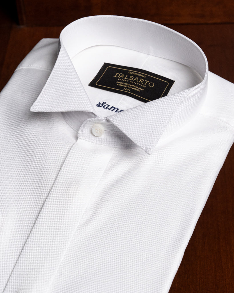 Camicia Cerimonia Bianco Tuxedo