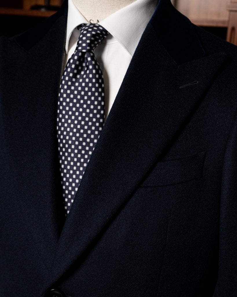 Cappotto Mantegna Blu con Velluto