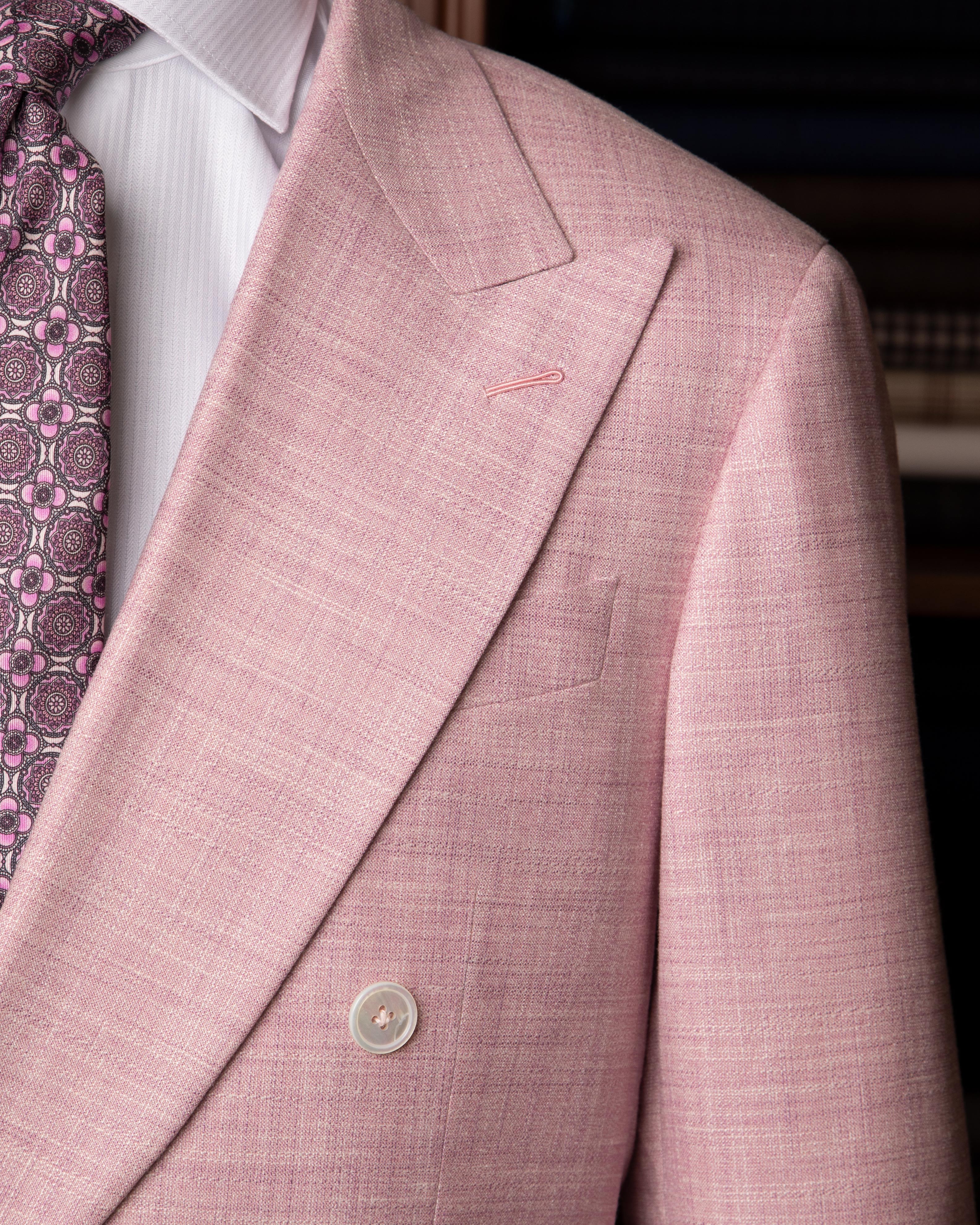 Perugino Pink Double Breasted Suit