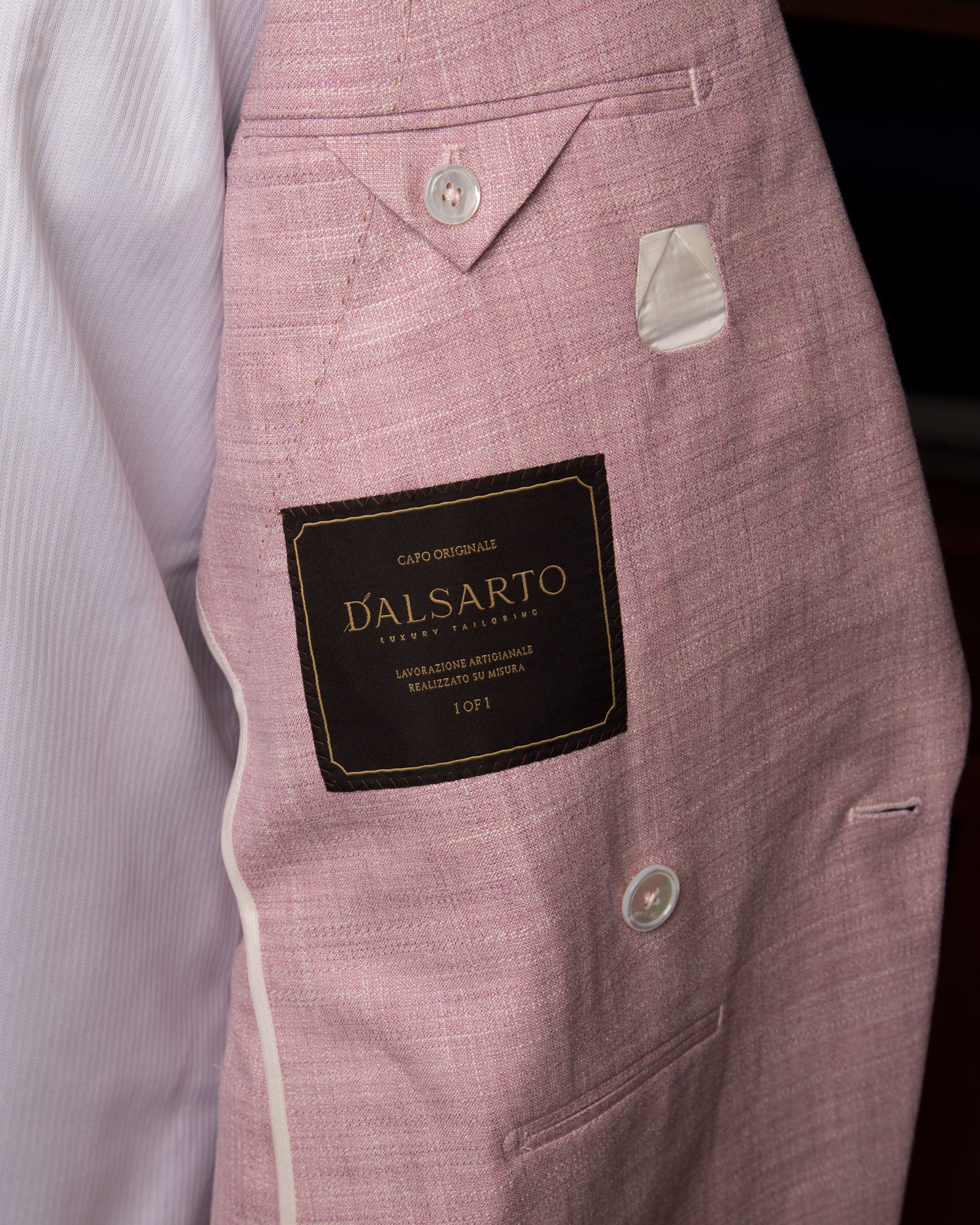 Perugino Pink Double Breasted Suit