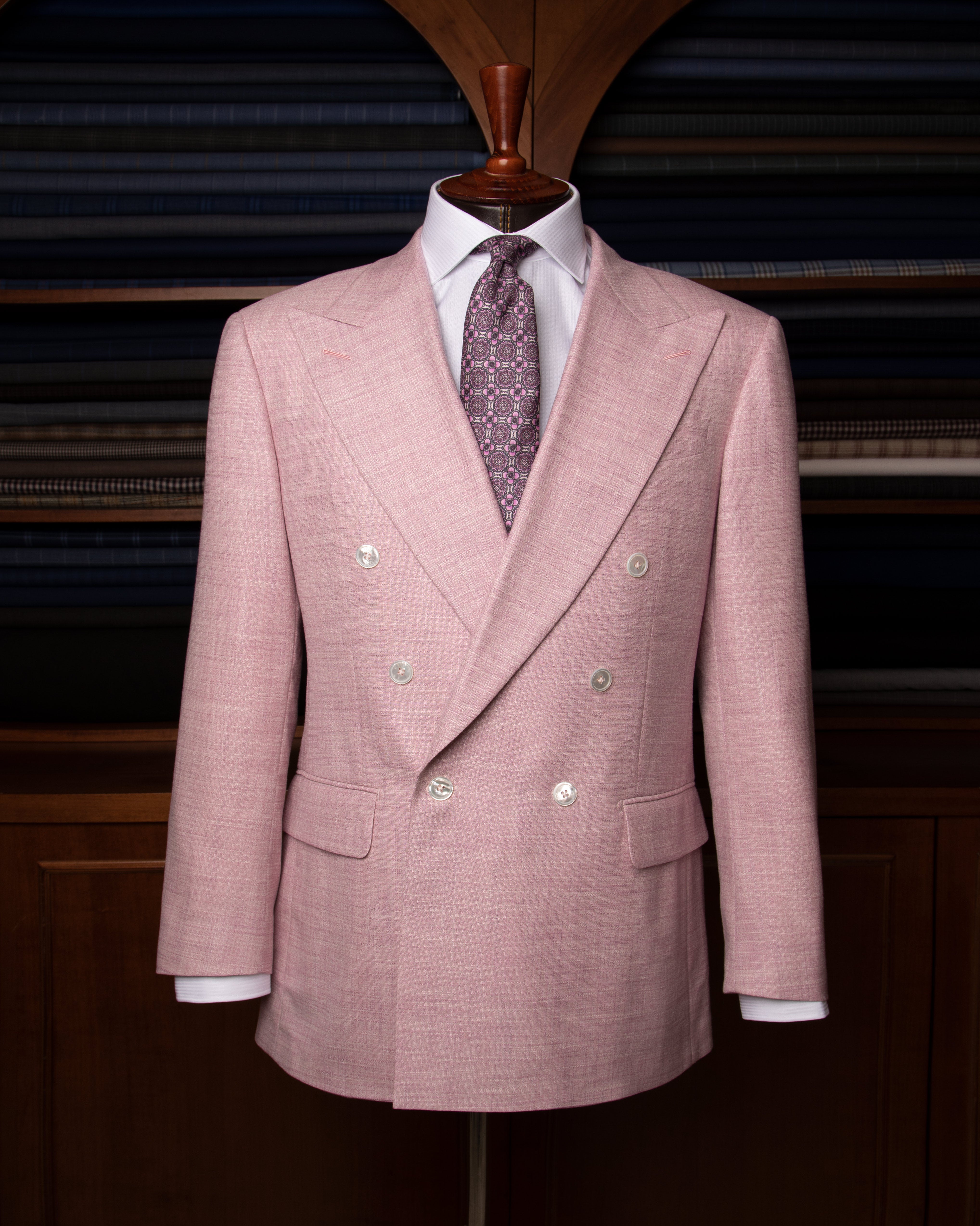 Giacca Doppiopetto Perugino Rosa