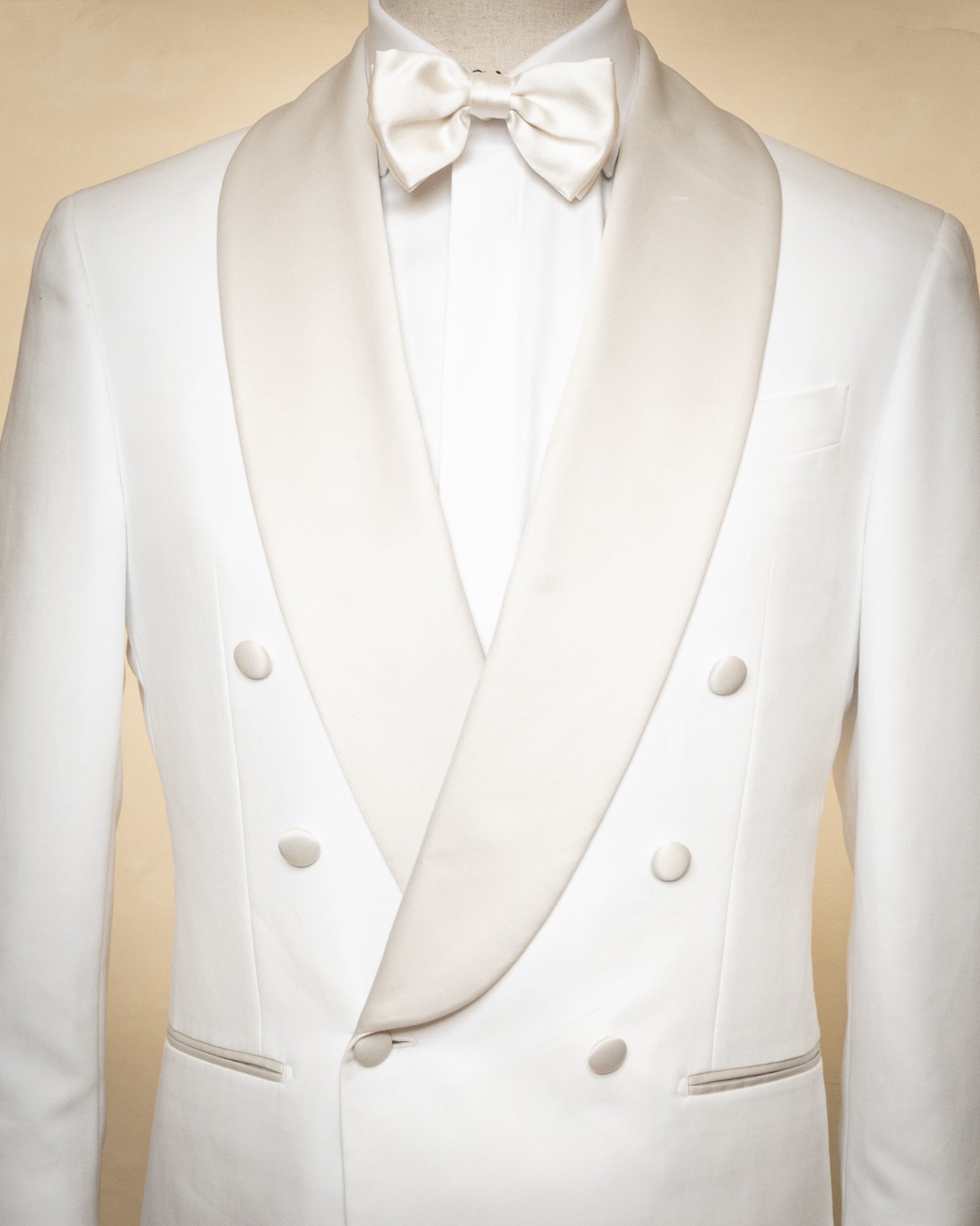 White Double Breasted Tuxedo