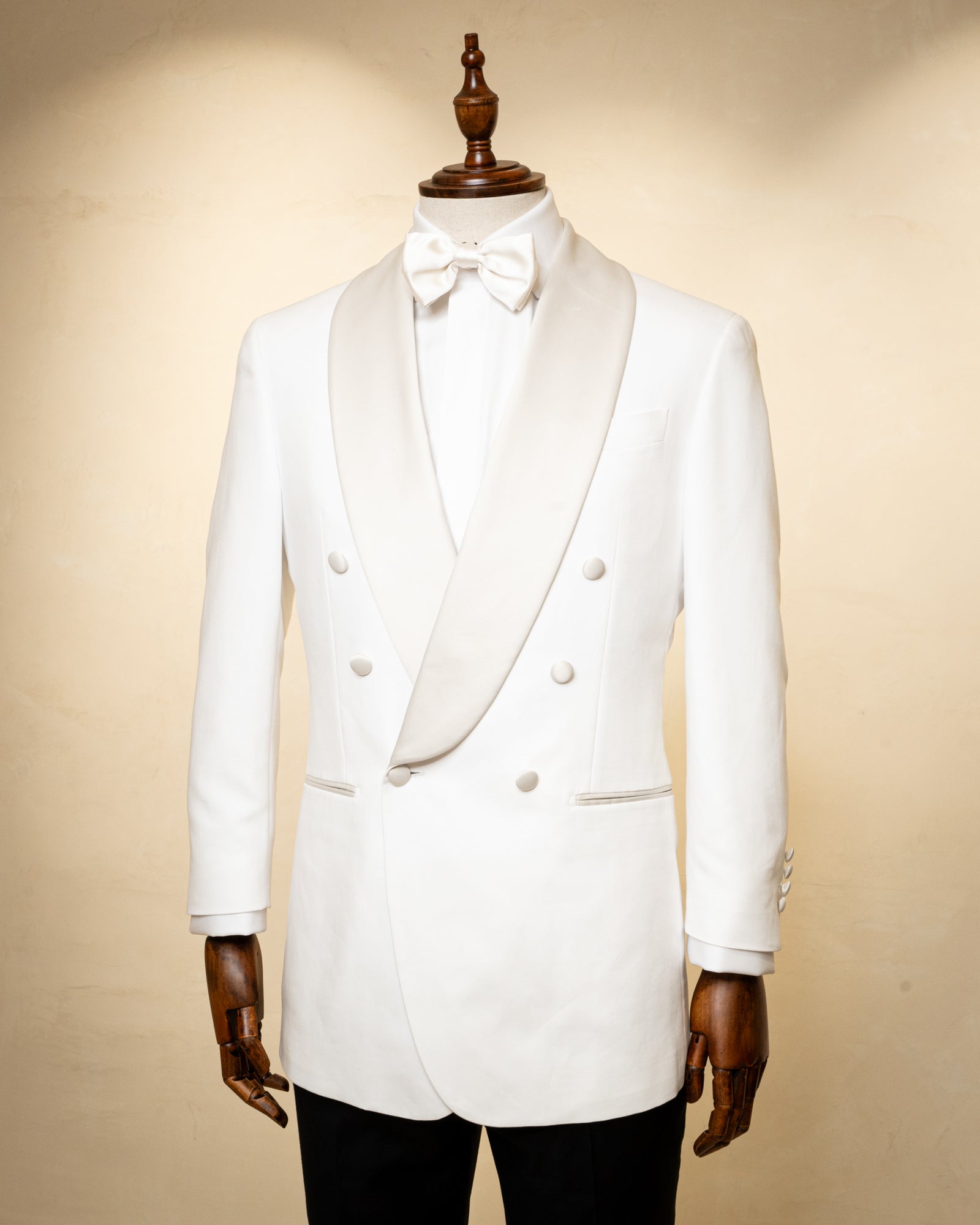 White Double Breasted Tuxedo