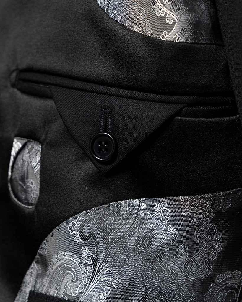 Donatello Matte Black Tuxedo