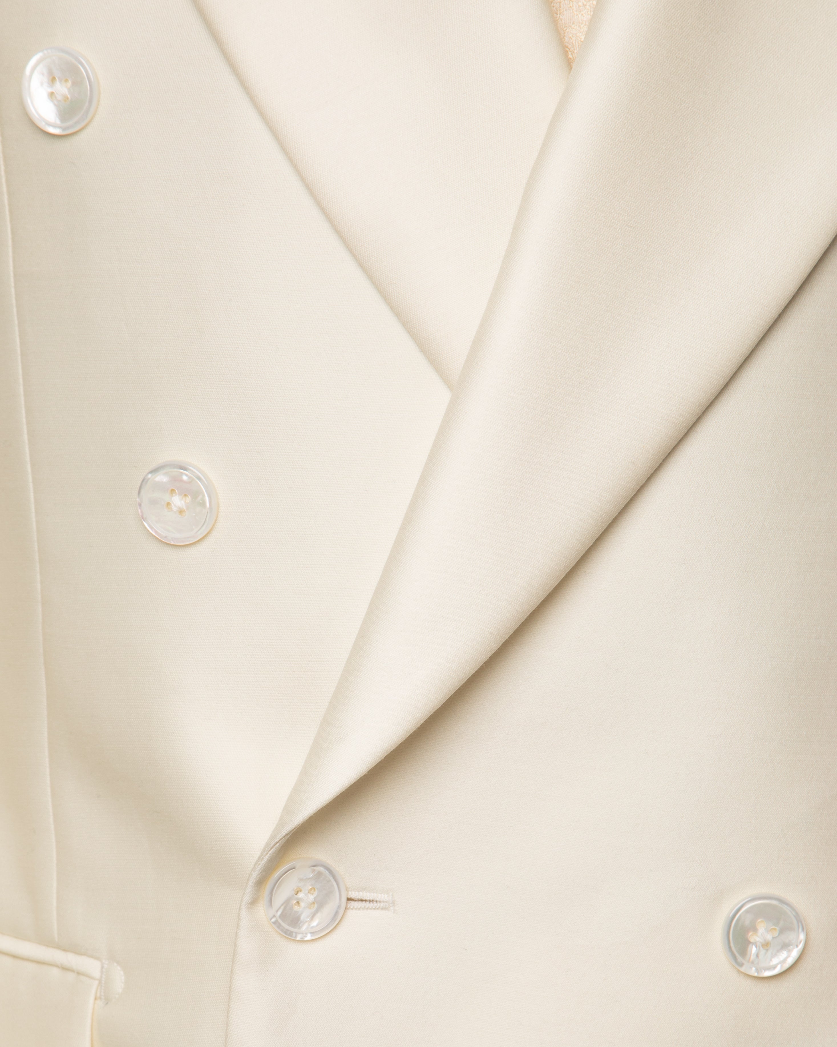 Giacca Doppiopetto Crema
