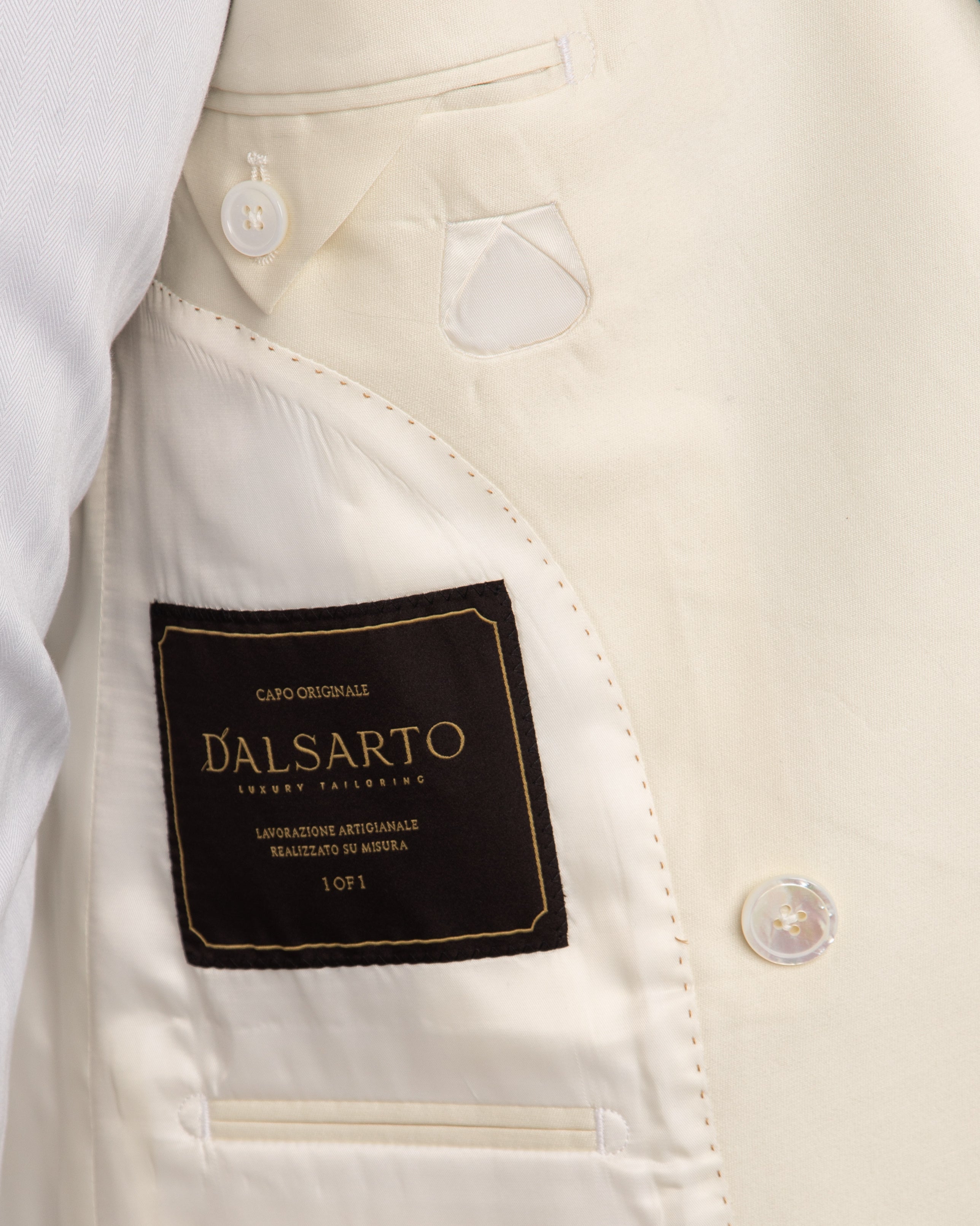 Giacca Doppiopetto Crema