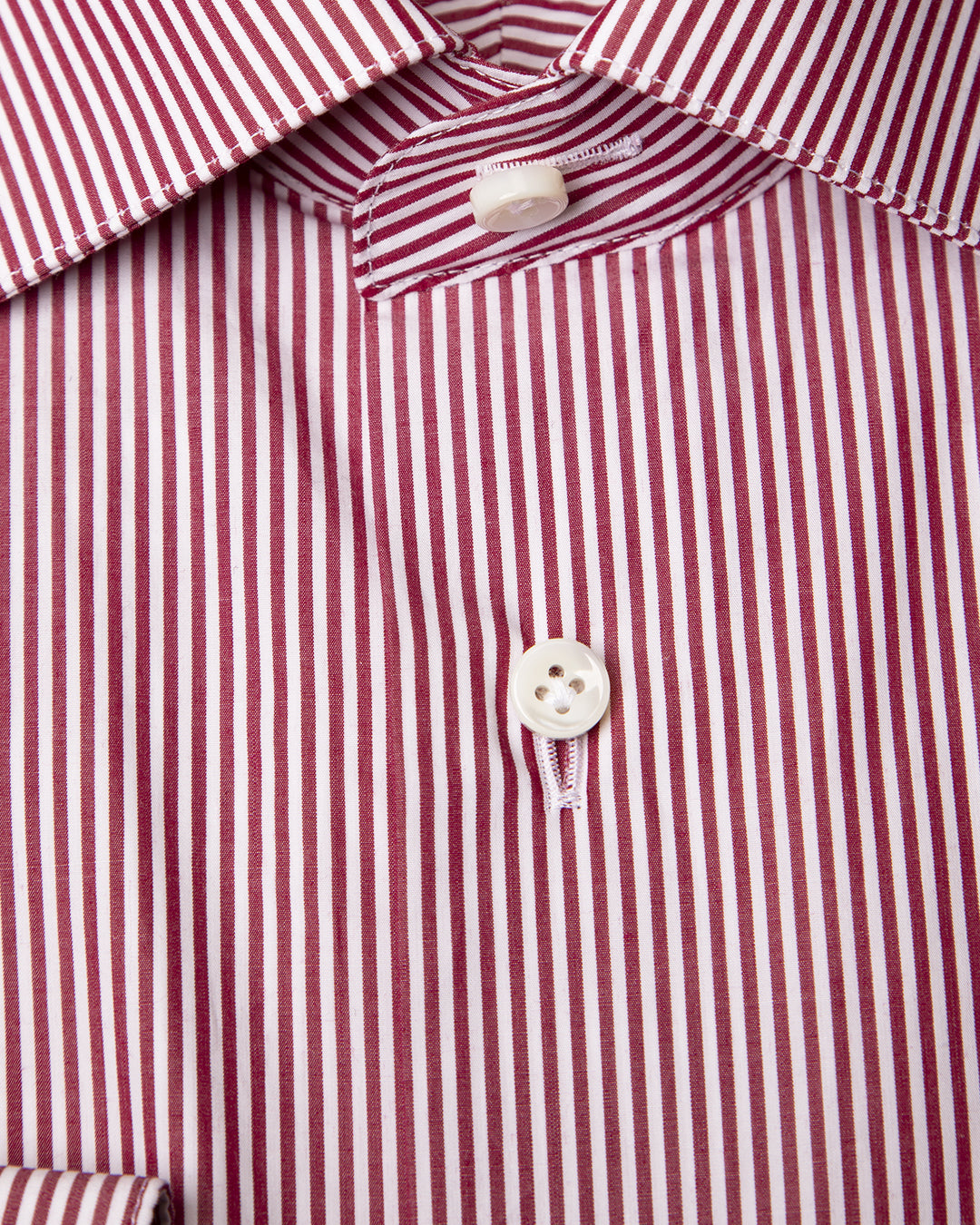 Camicia a Righe Strette Bianche e Rosse