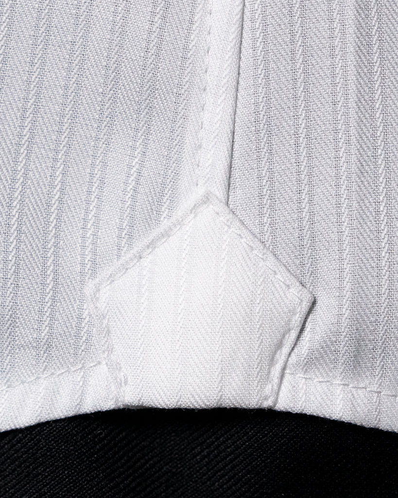 White Ceremony Shirt with Relief