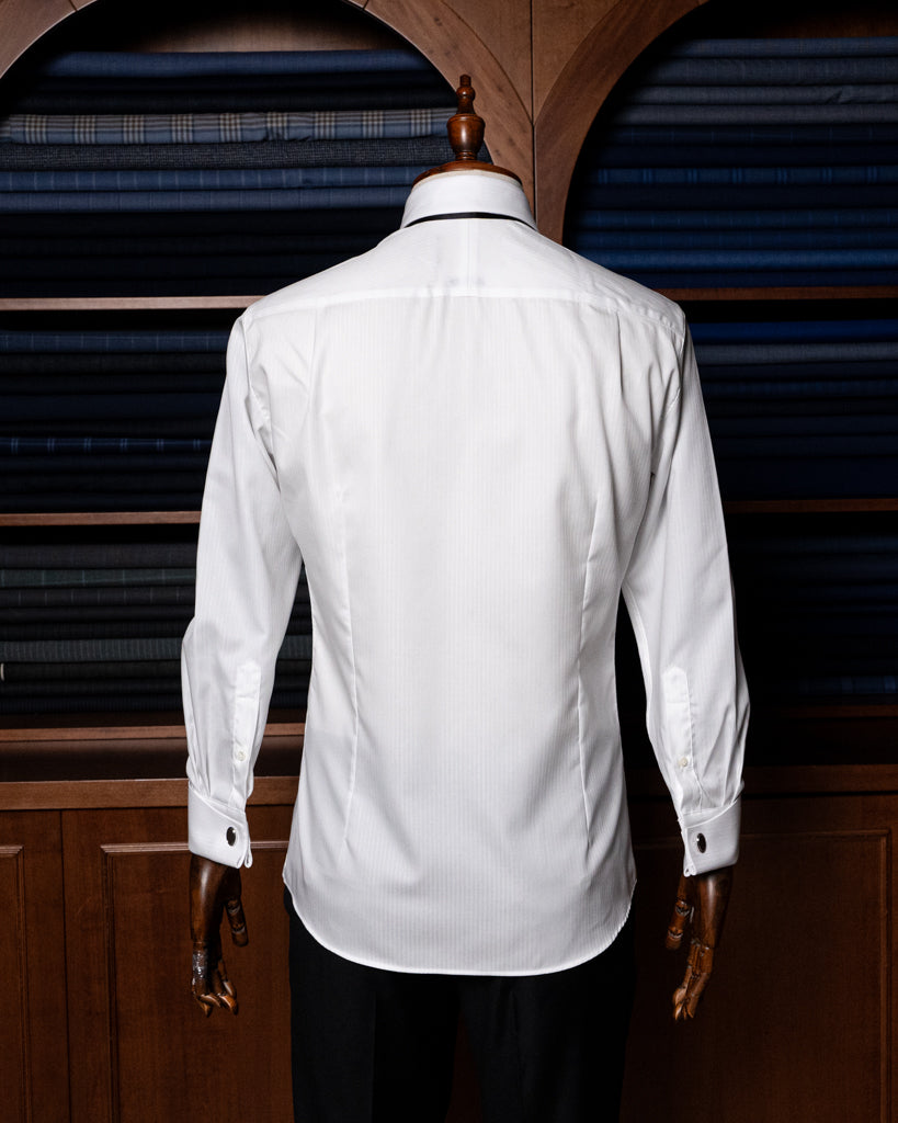 White Ceremony Shirt with Relief