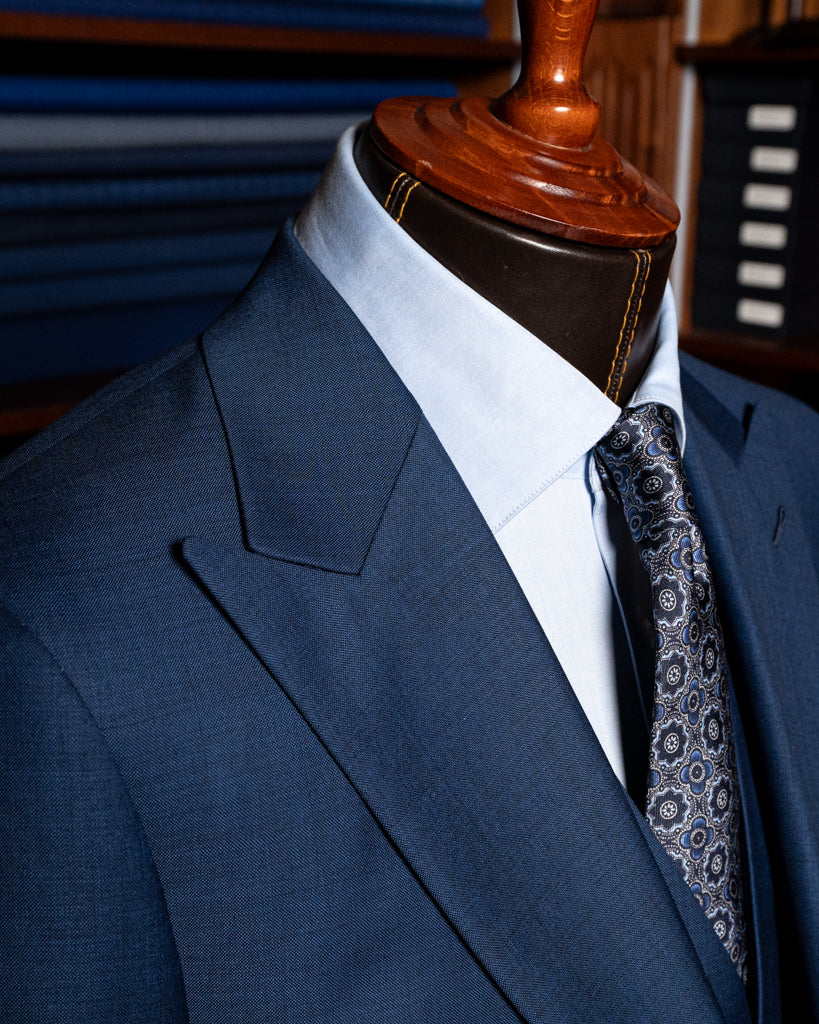 Bernini Navy Blue Suit with Vest