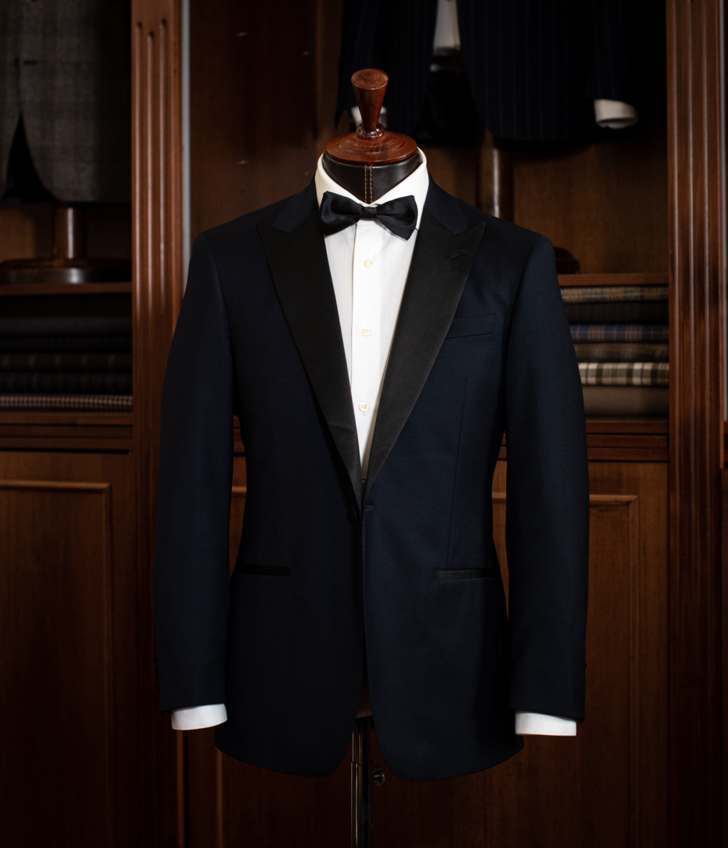 Michelangelo Blue Satin Tuxedo