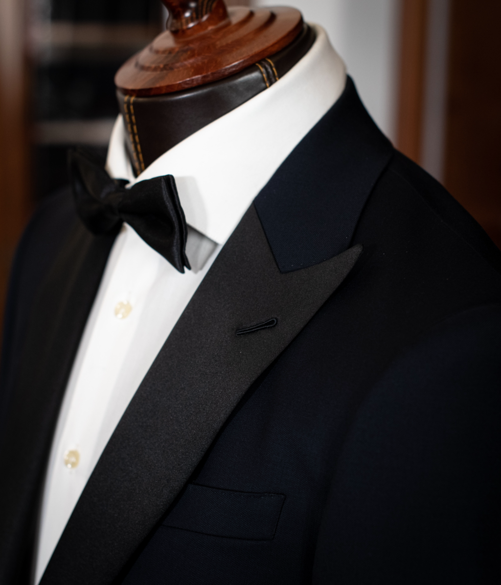 Michelangelo Blue Satin Tuxedo