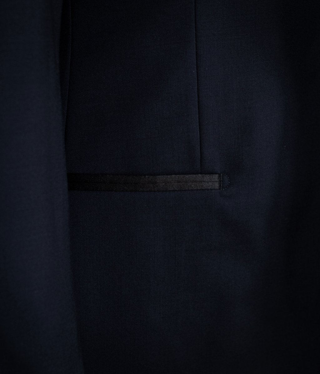 Michelangelo Blue Satin Tuxedo