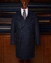 Medium Blue Double-Breasted Coat