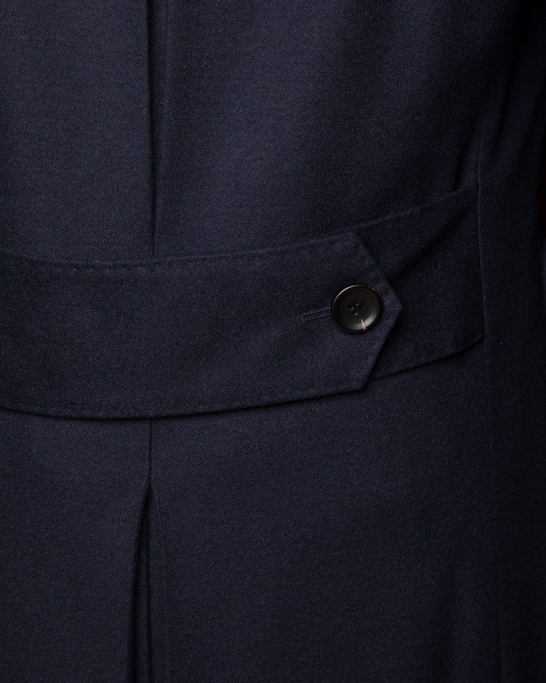 Cappotto Blu Medio Doppiopetto