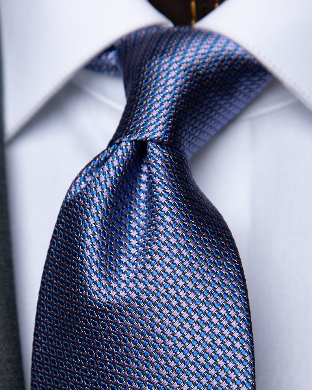Cravatta Micro-rilievo Jacquard Viola
