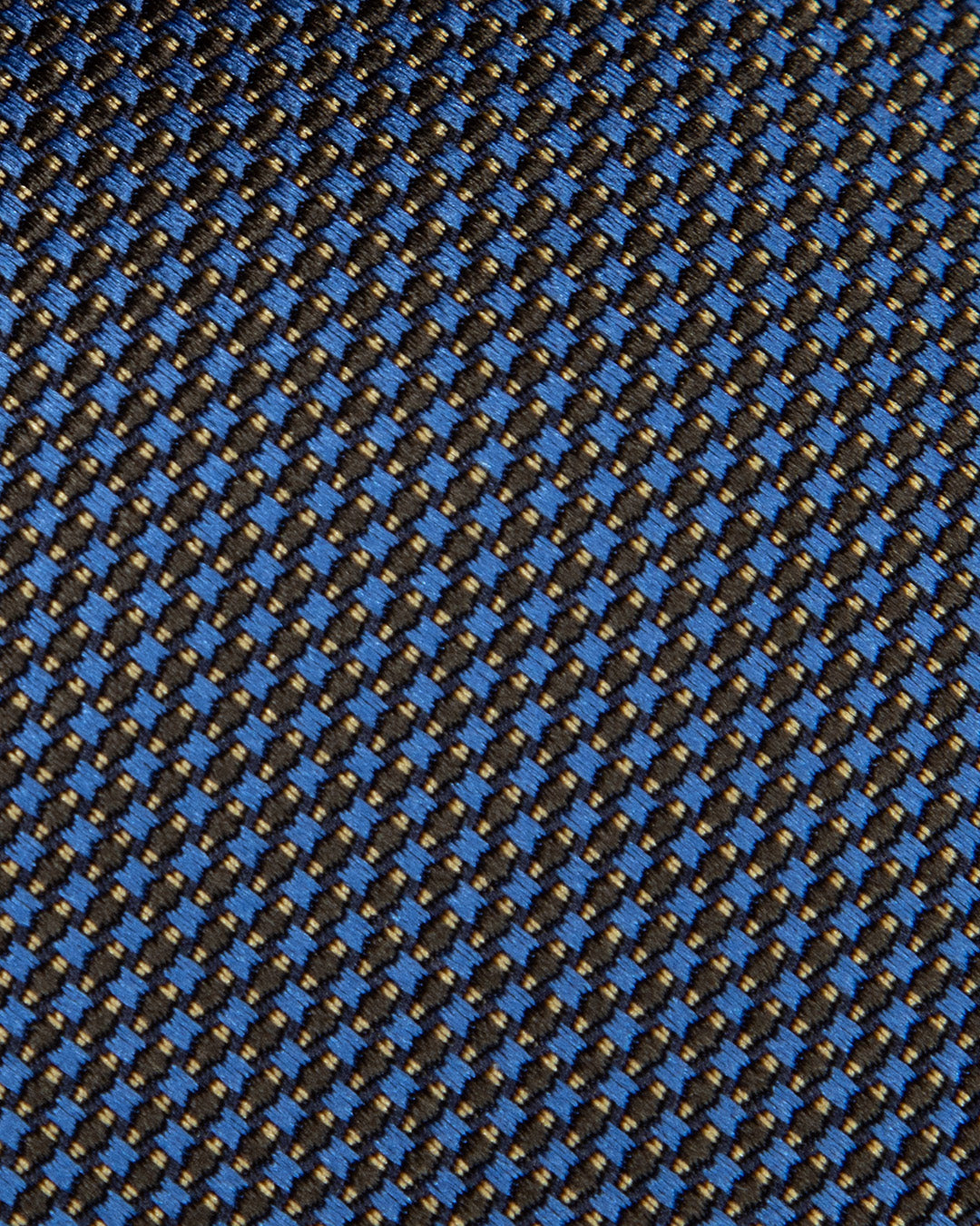 Cravatta Blu Micro-Jacquard Rame
