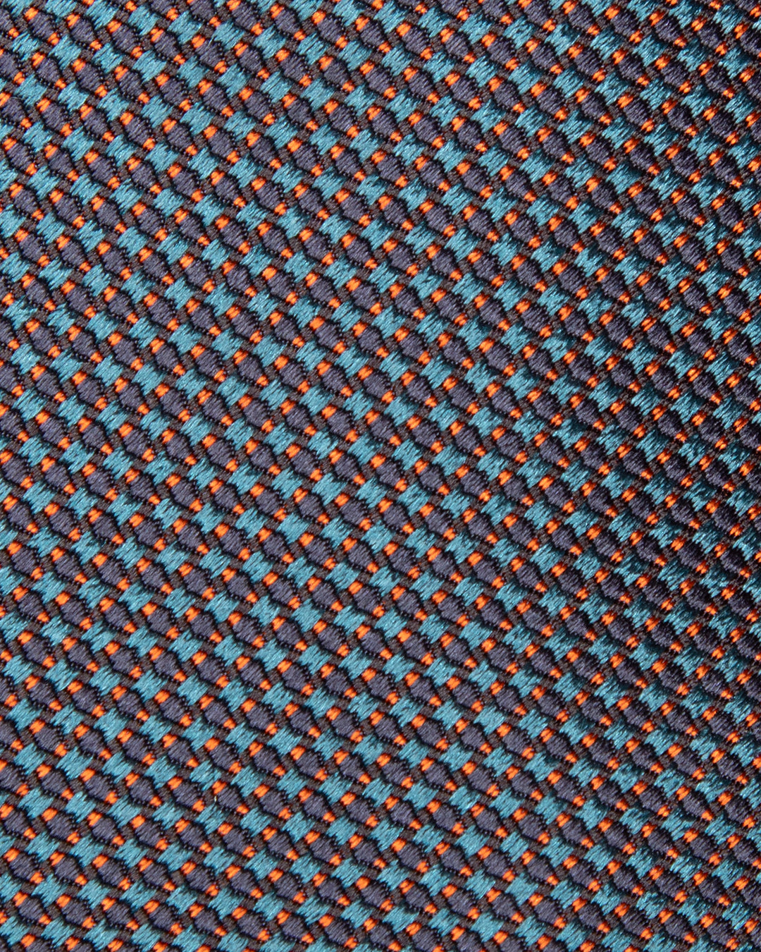 Blue Tie with Micro Air Force and Copper Pattern