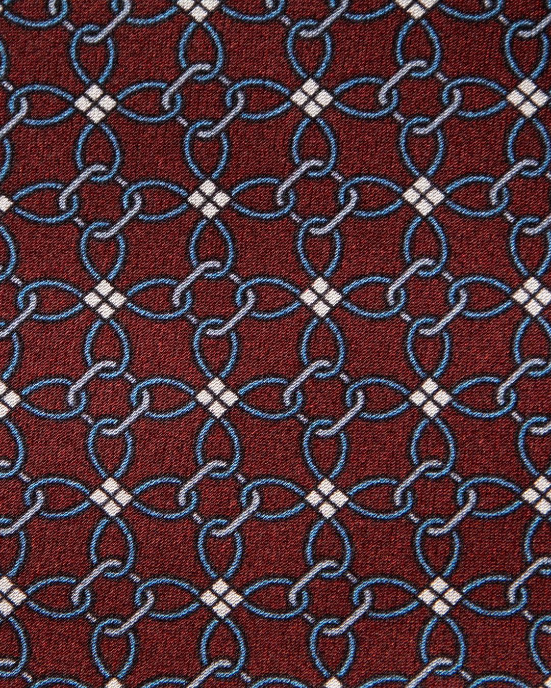 Cravatta Bordeaux Fantasia Concatenata