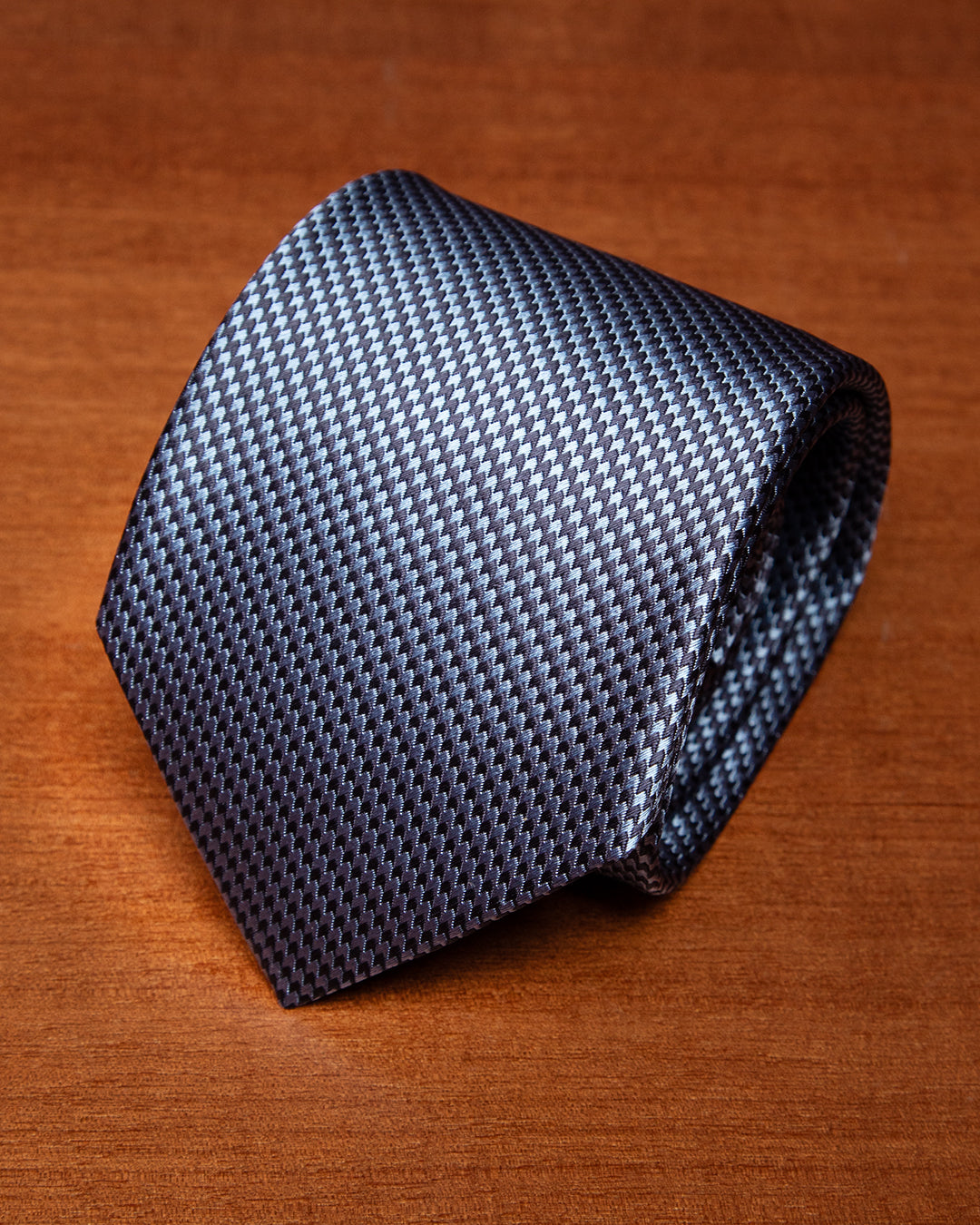 Cravatta Microtrama Blu e Azzurro