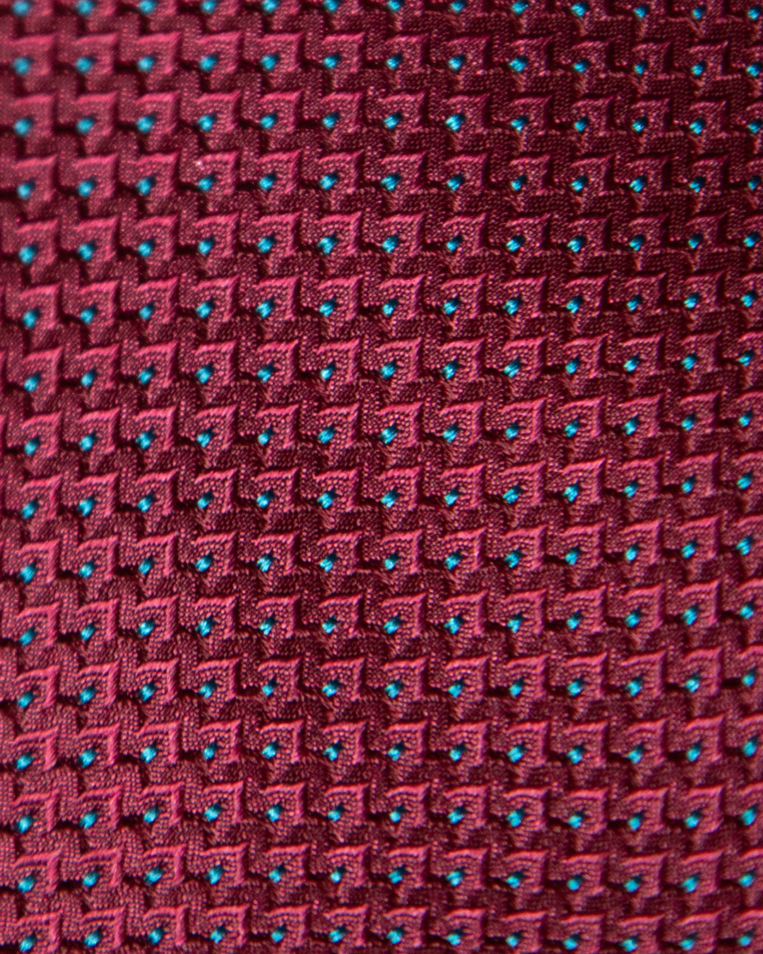 Bordeaux Tie with Fantasy Pattern
