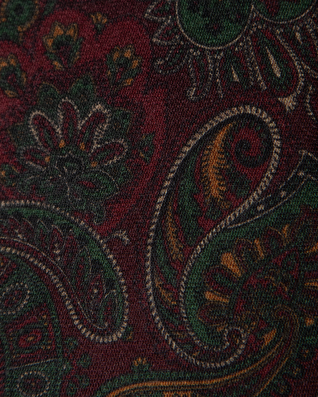 Burgundy Tie with Floral Pattern