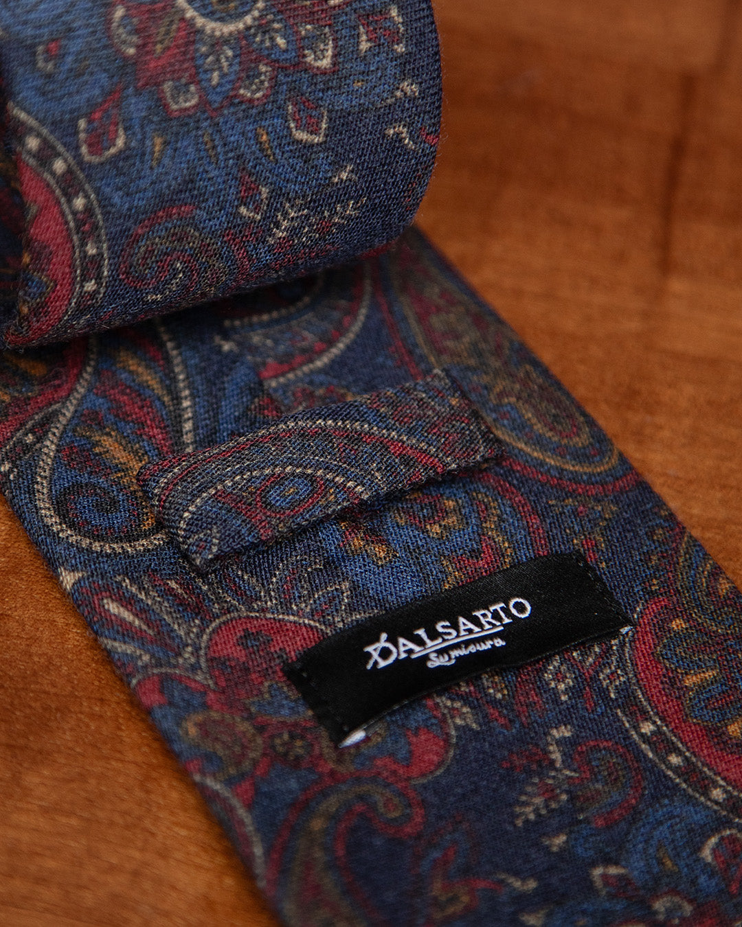 Blue Tie with Floral Pattern