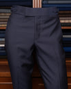 Perugino Double-Breasted Medium Blue Suit
