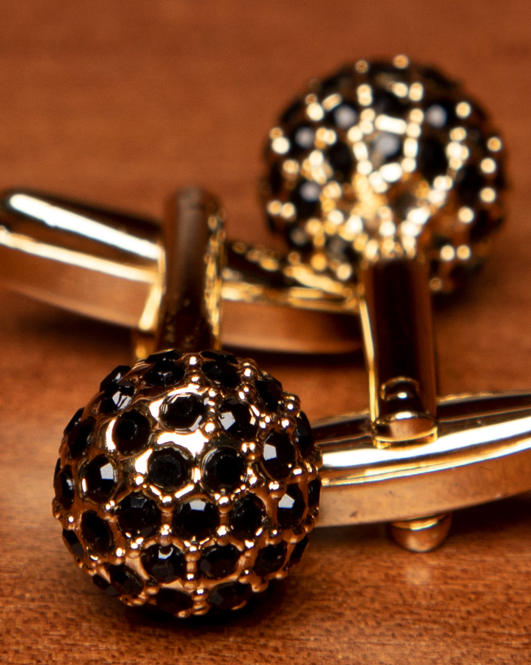 Gold and Black Cufflinks