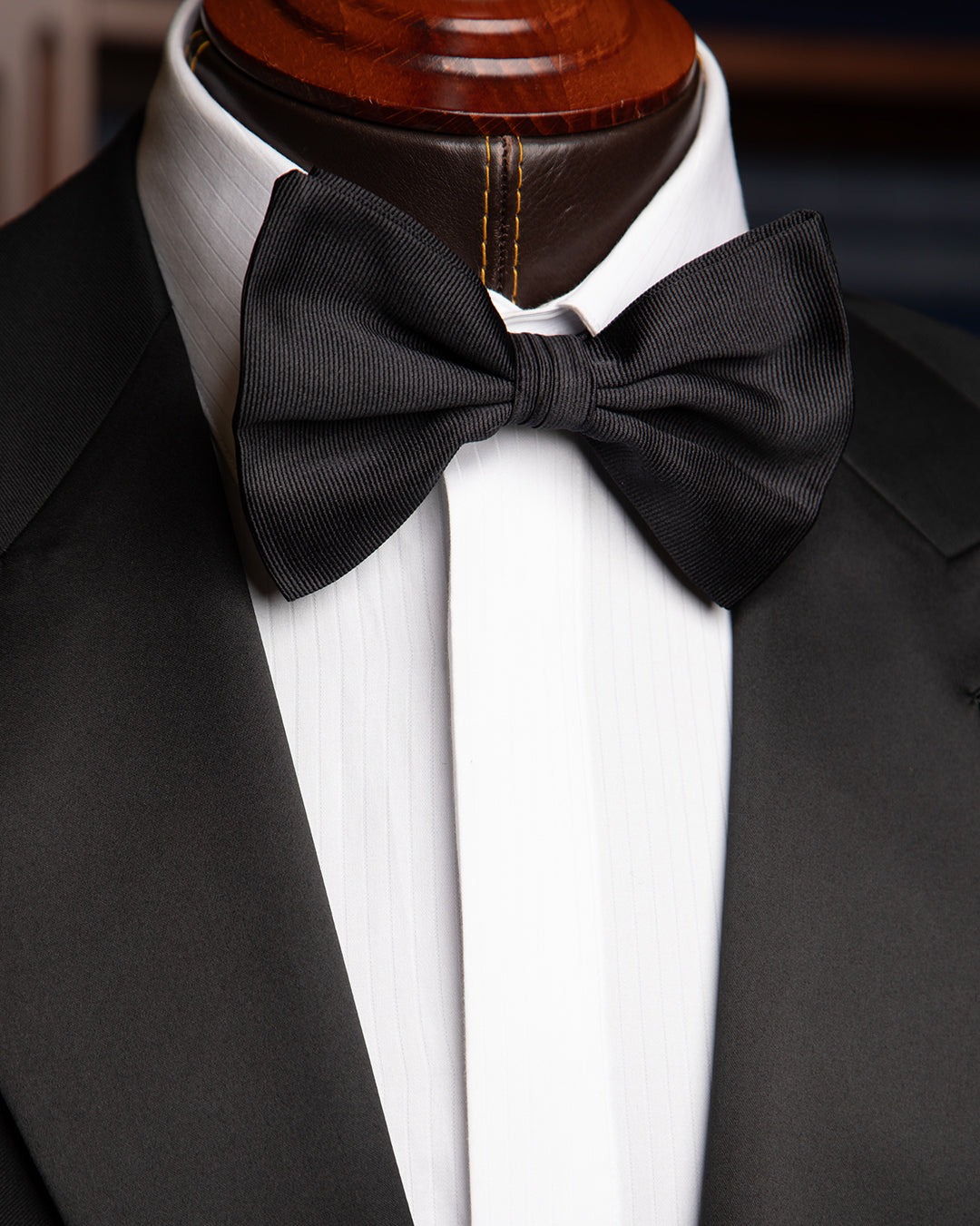 Black Grosgrain Bow Tie