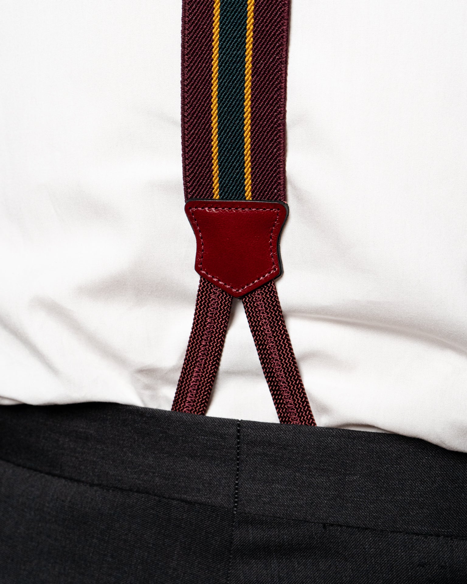 Red Striped Suspenders