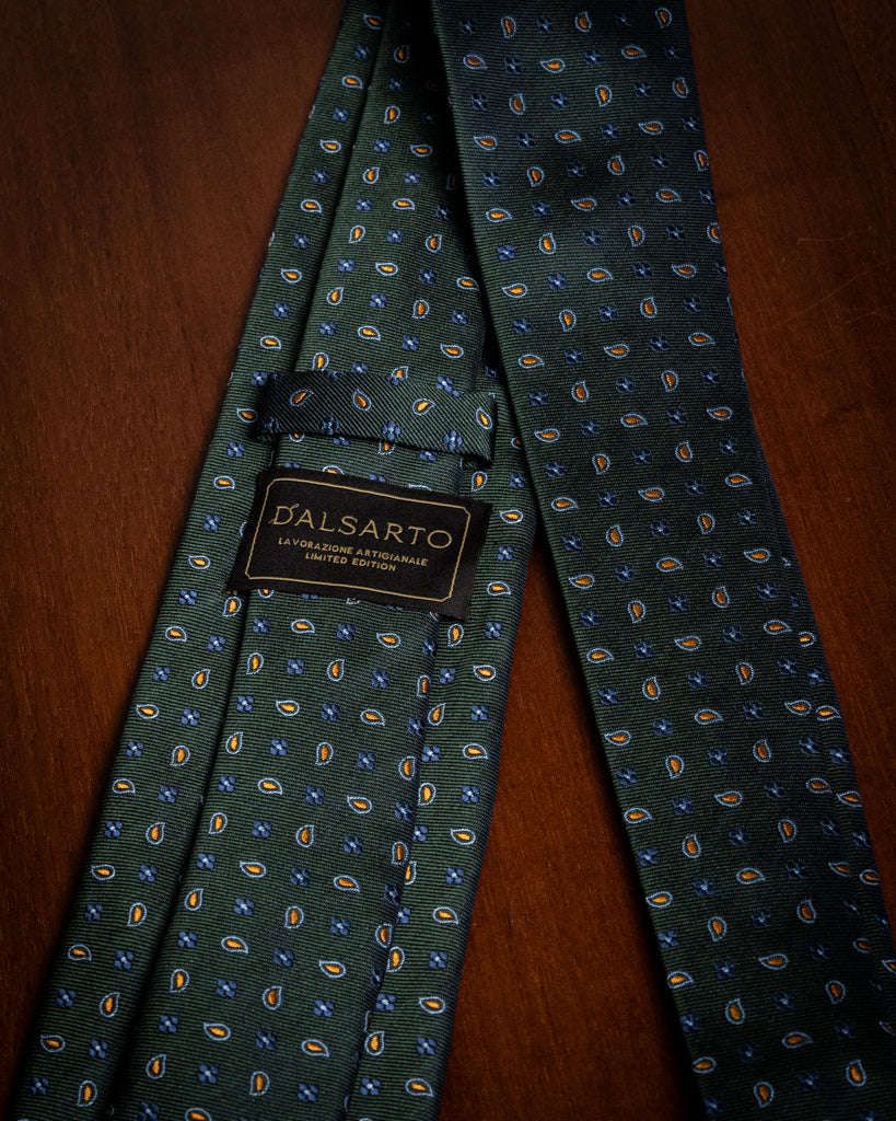 #color_Verde con Paisley e Fiorellini Lavanda