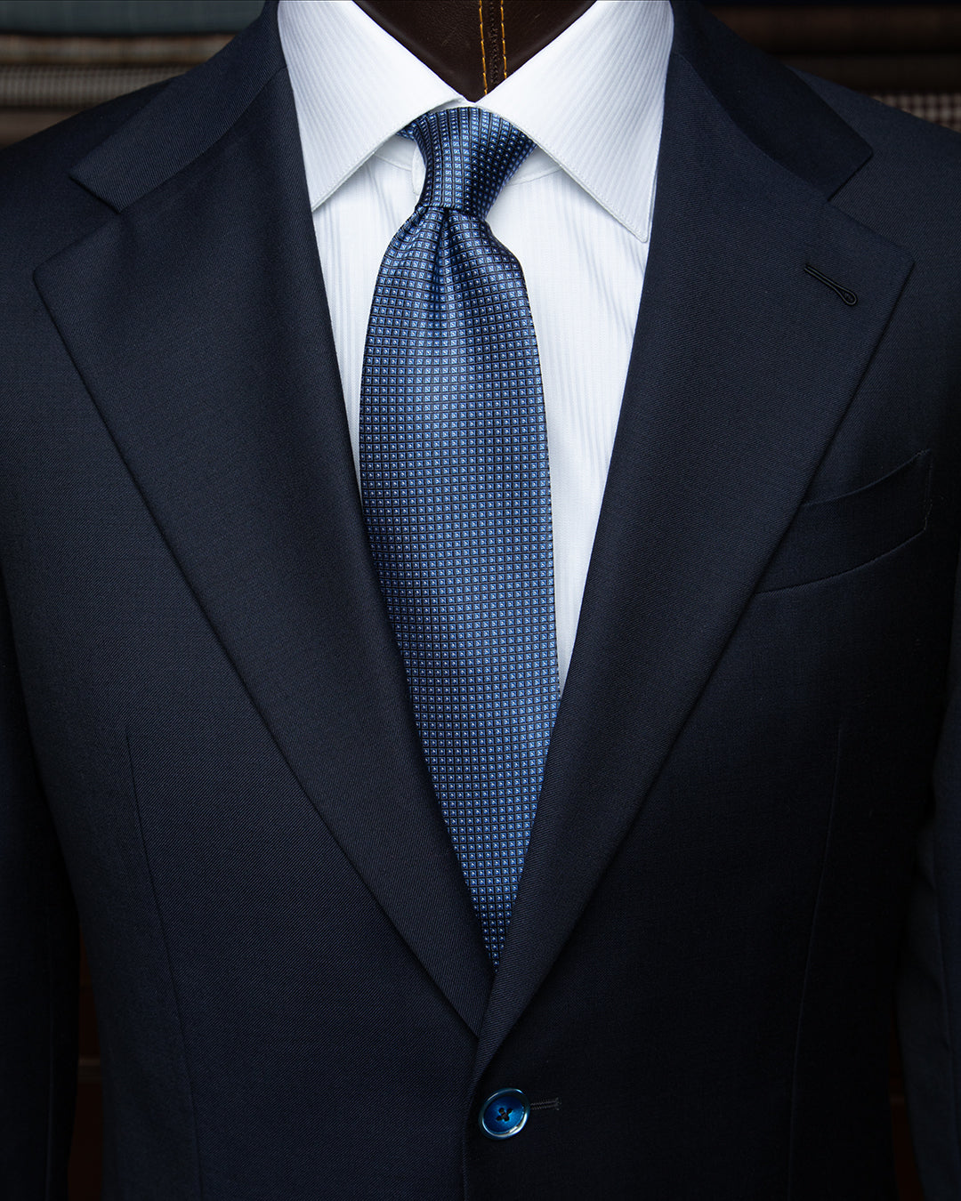 Cravatta Micro-Pixel Oltremare