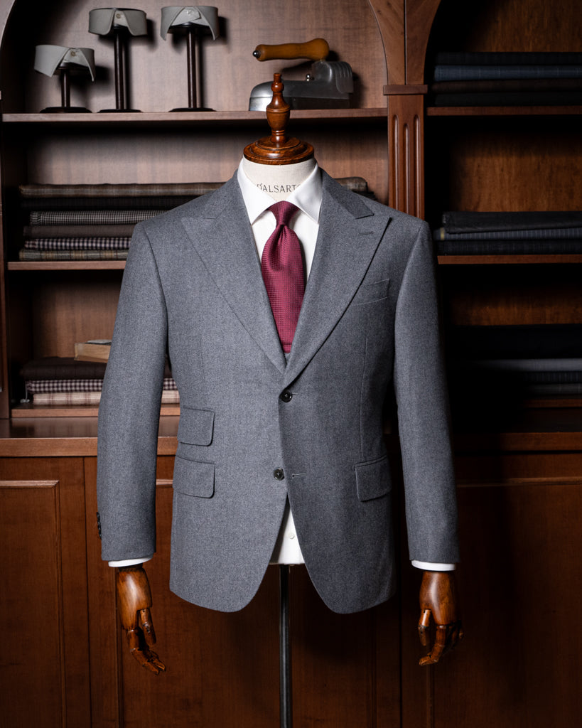 Abito Bernini Flanella Grigio con Gilet