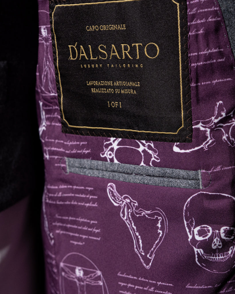 Abito Bernini Flanella Grigio con Gilet