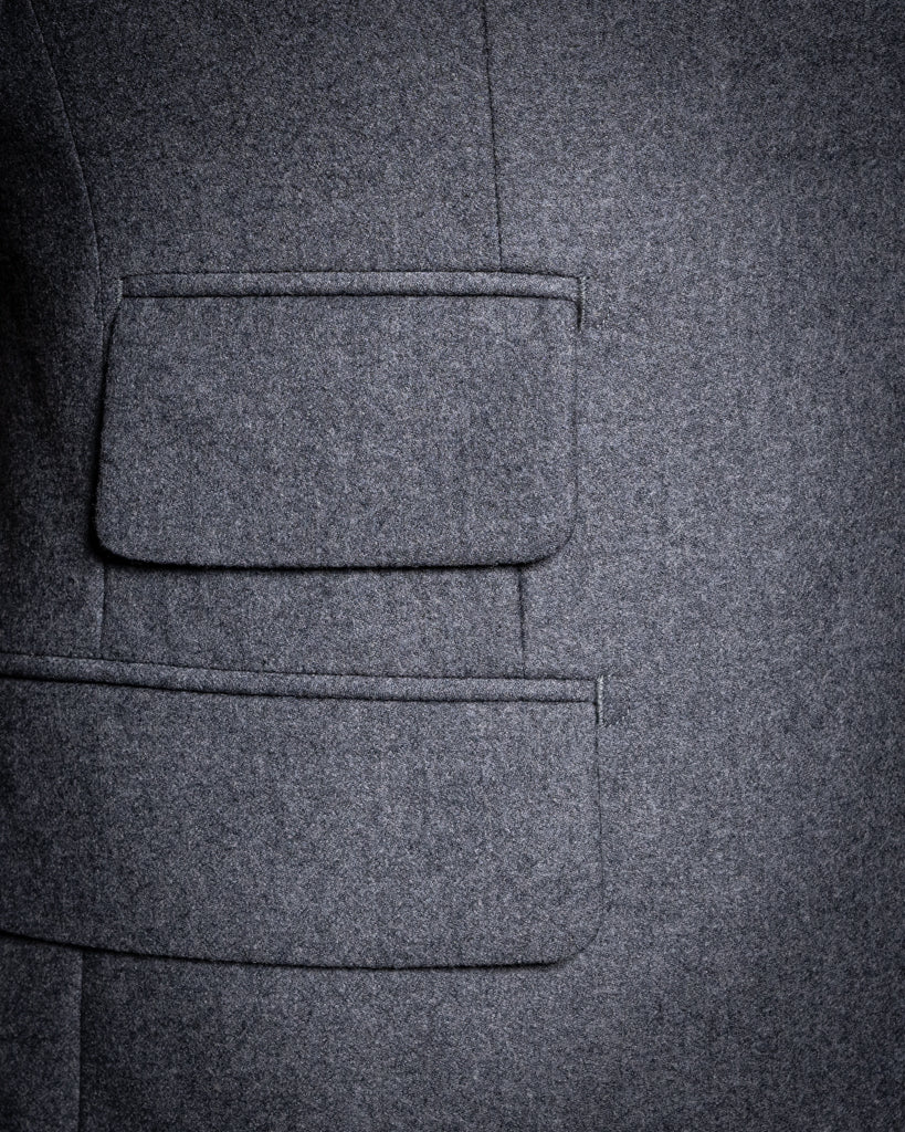 Abito Bernini Flanella Grigio con Gilet