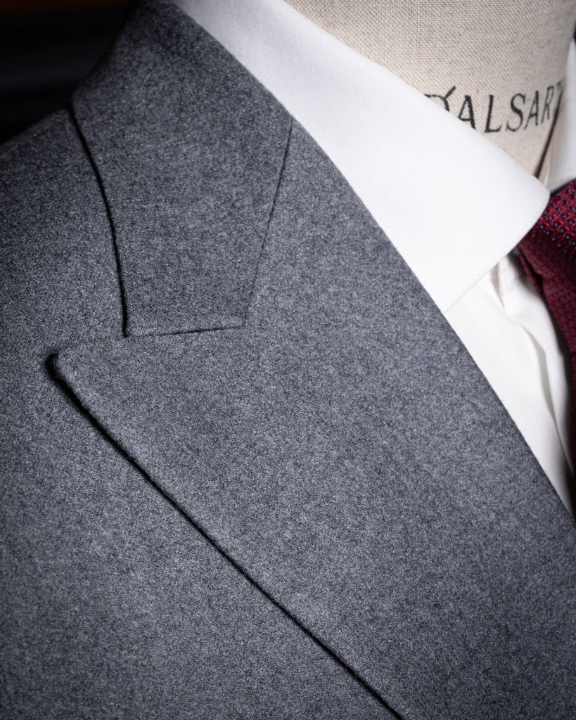 Abito Bernini Flanella Grigio con Gilet