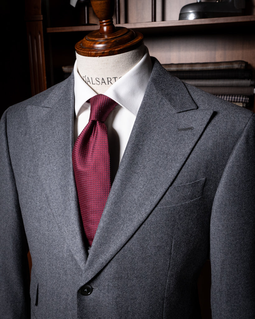 Abito Bernini Flanella Grigio con Gilet