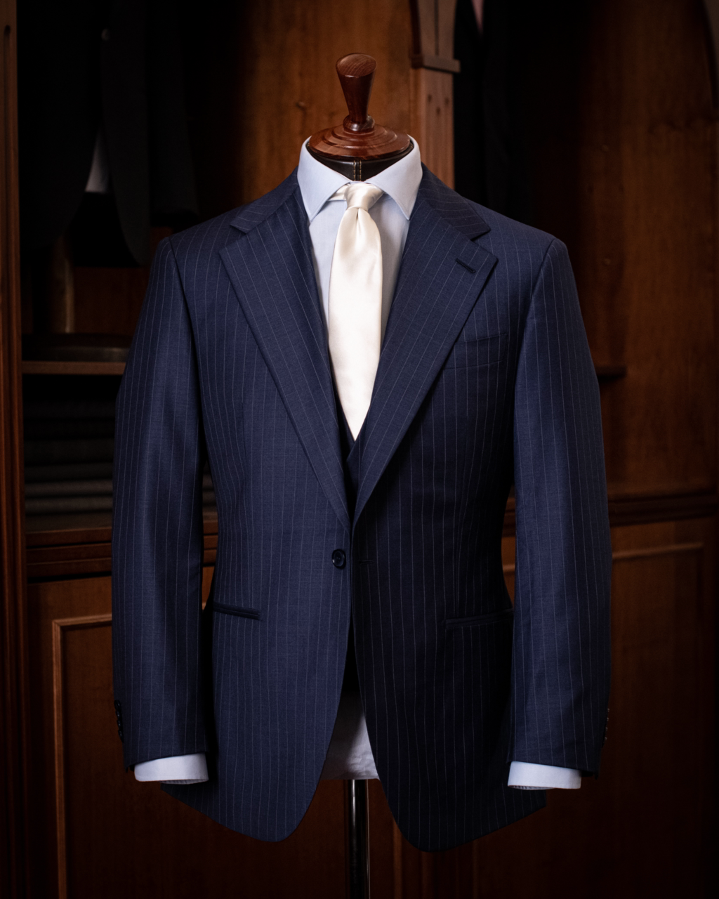 Modernico 3-Piece Blue Pinstripe Suit