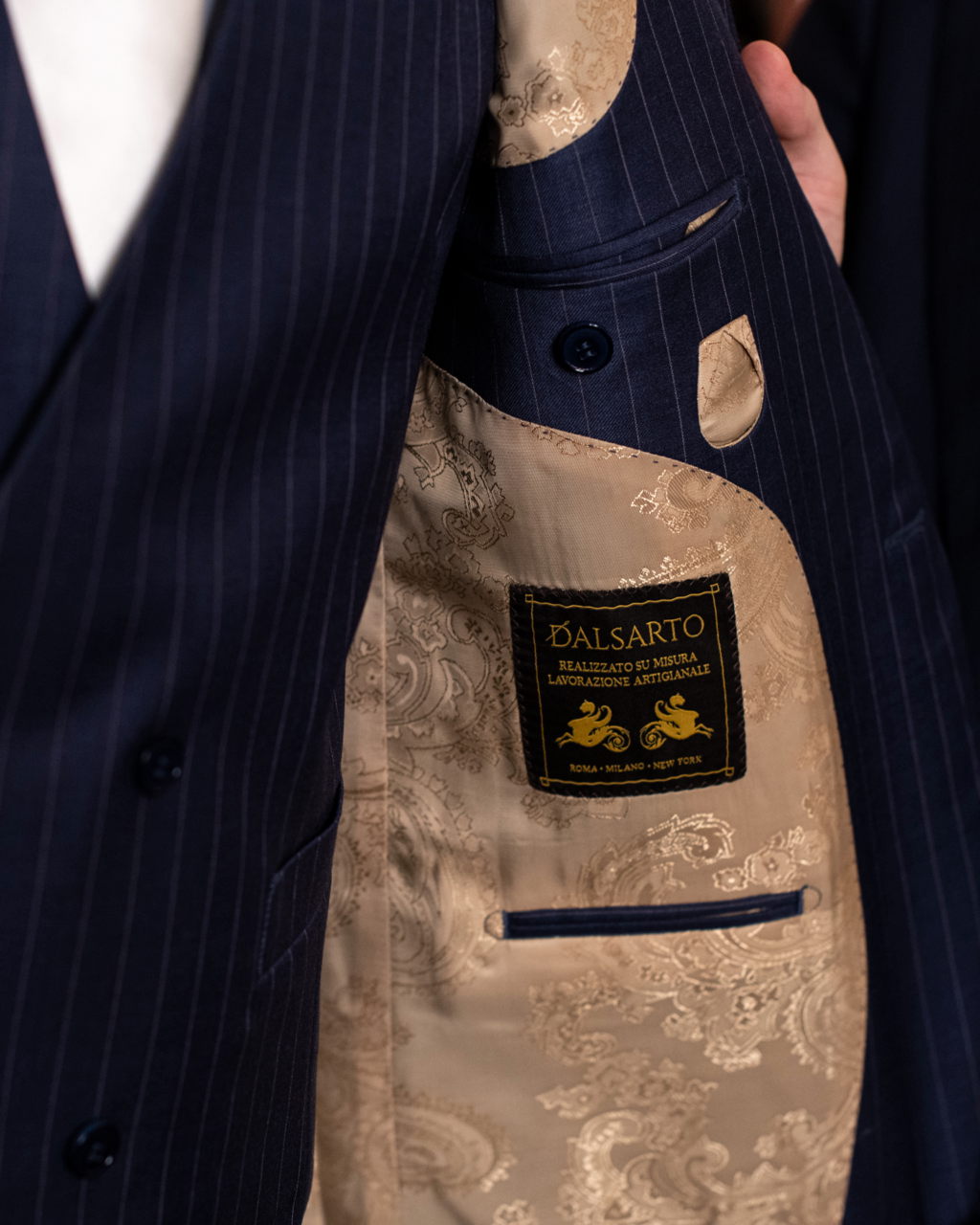 Modernico 3-Piece Blue Pinstripe Suit